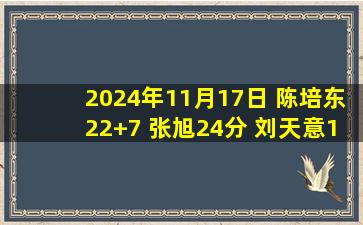 2024年11月17日 陈培东22+7 张旭24分 刘天意15分 山东大胜吉林